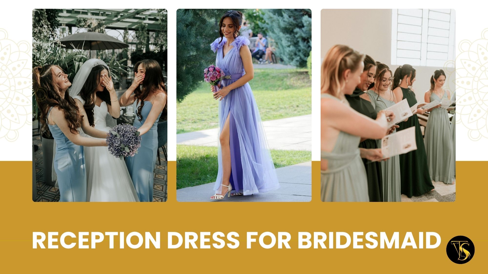 reception dress for bridesmaid